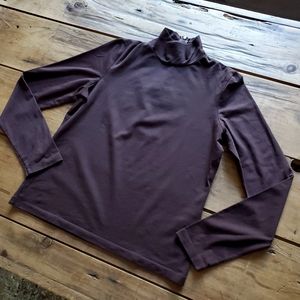 Folio New York Women's Brown Mock Neck Top Size Medium